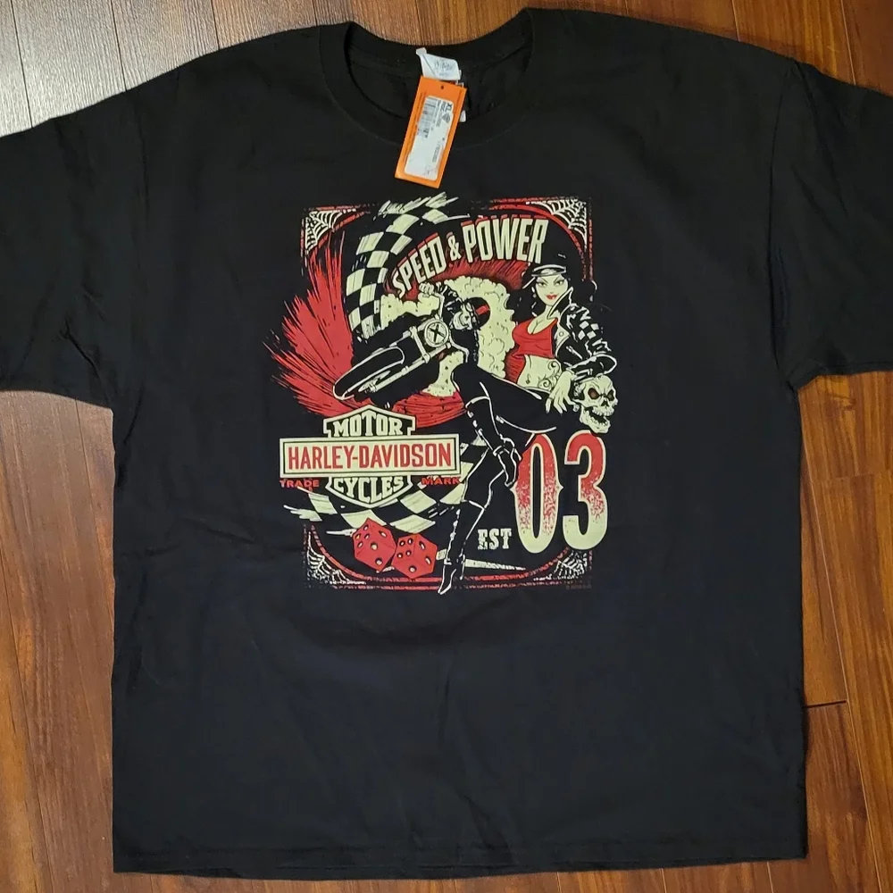 RARE Harley Davidson Skull Shanghai T-Shirt - Picture 1 of 4